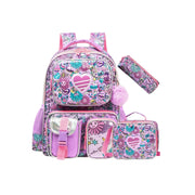 Backpack Heart-Star with Flower Set of 3 PCS