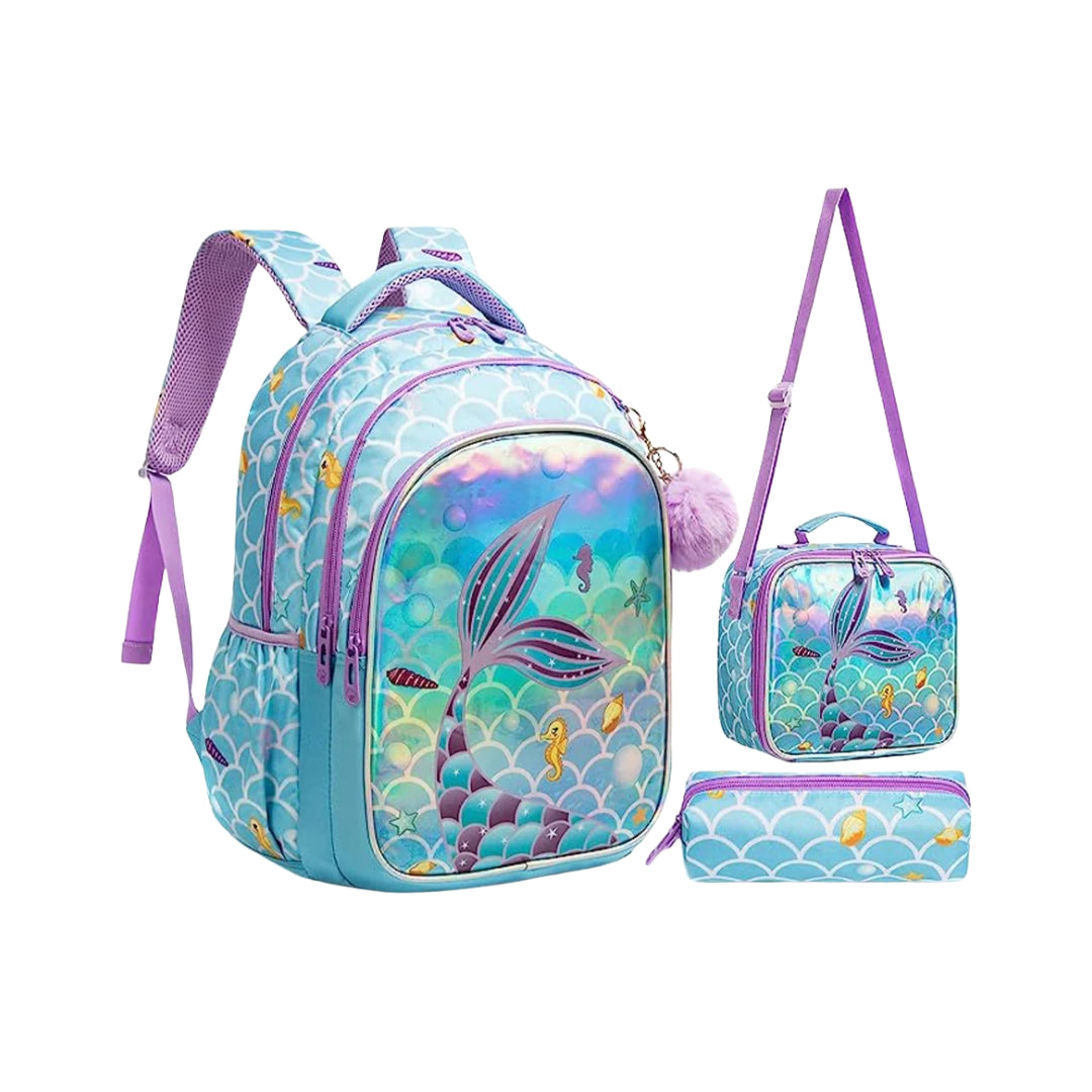 Backpack Mermaid Set of 3 PCS