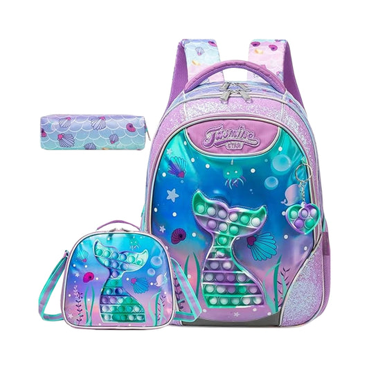 Backpack Puppet Mermaid Set of 3 pcs