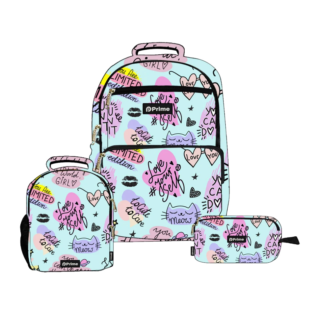 Prime Backpack Follow Me Set of 3 pcs