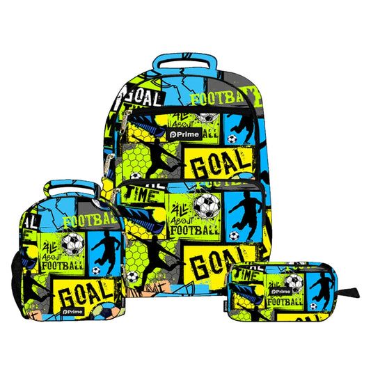 Prime Backpack Goal Green Set of 3 pcs