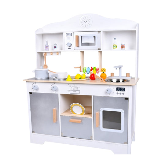 Wooden Kitchen Playset with Accessories