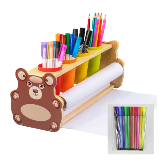 Bear/Kitten Painting Paper Holder