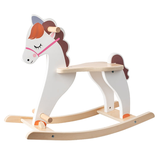 Classic White Rocking Horse