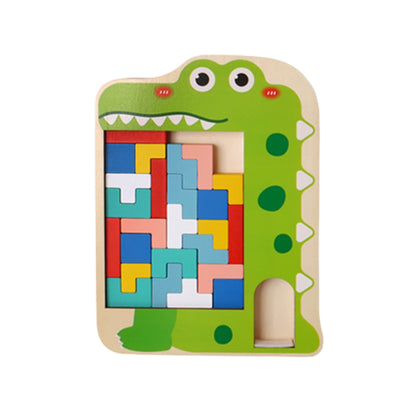 Tetris-Style Wooden Puzzles