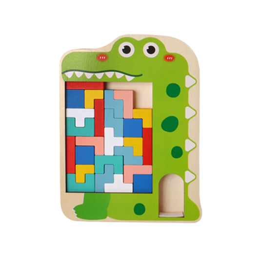 Tetris-Style Wooden Puzzles