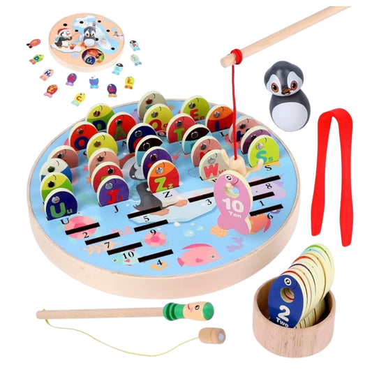 Wooden Magnetic Fishing Game