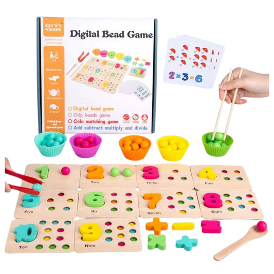 Wooden Digital Bead Educational Game