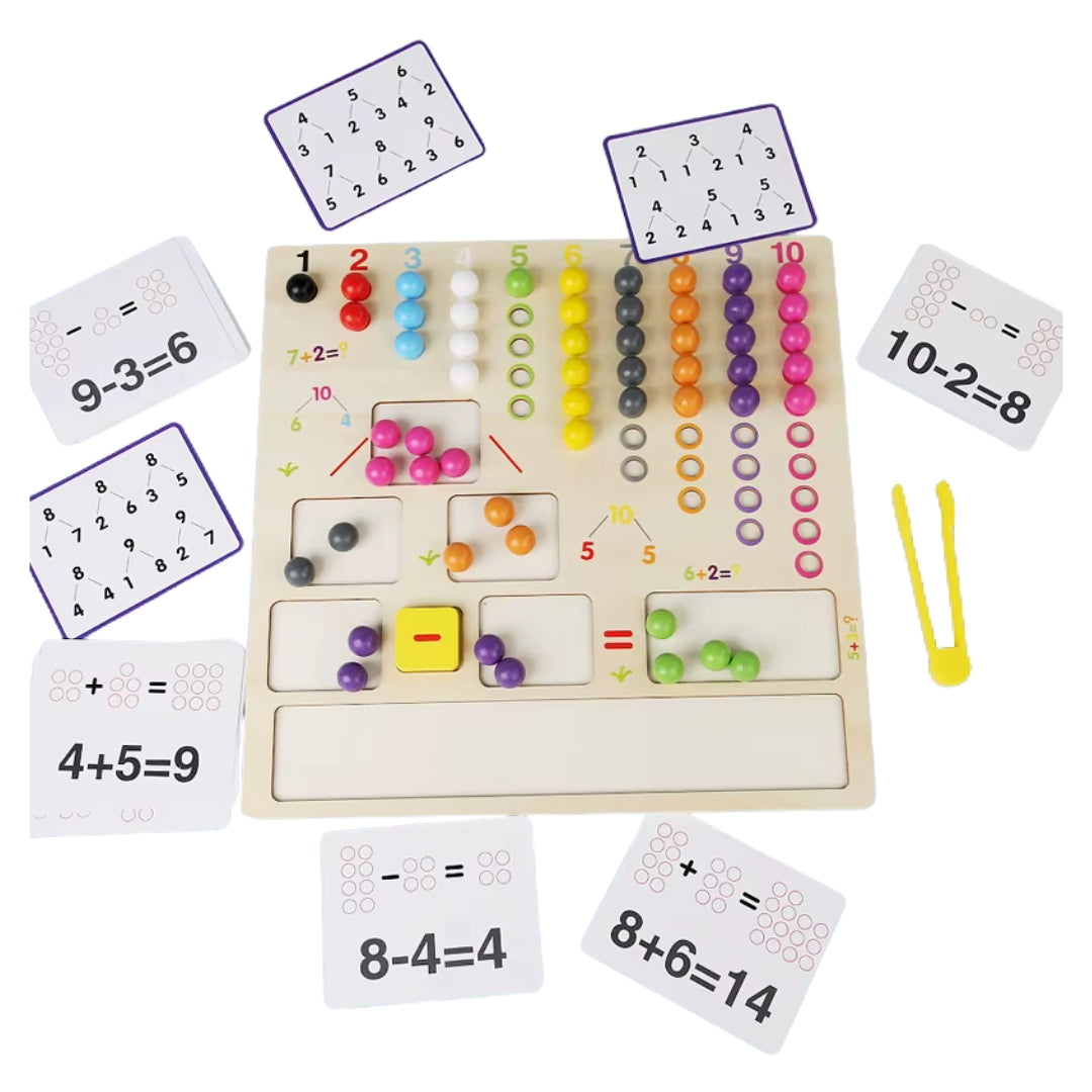 Montessori Arithmetic Bead Board Game