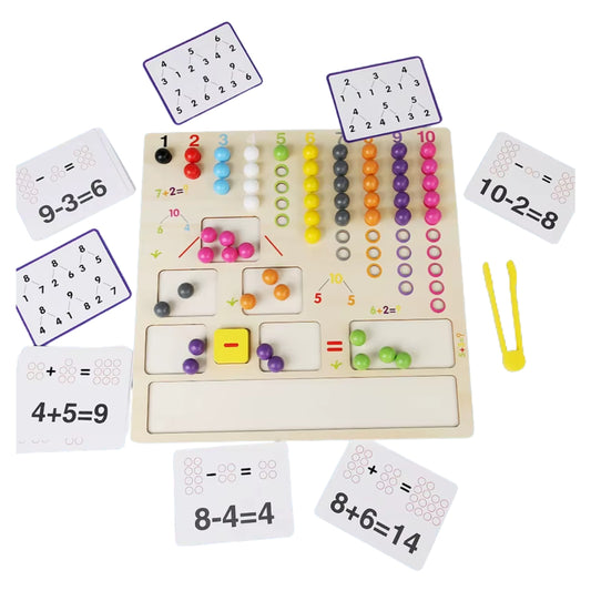 Montessori Arithmetic Bead Board Game