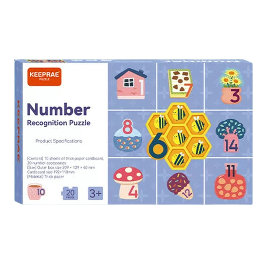 Number Recognition & Counting Puzzle Set