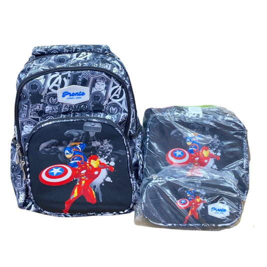 Pronto Avengers 17-Inch School Bag 3-Piece Set