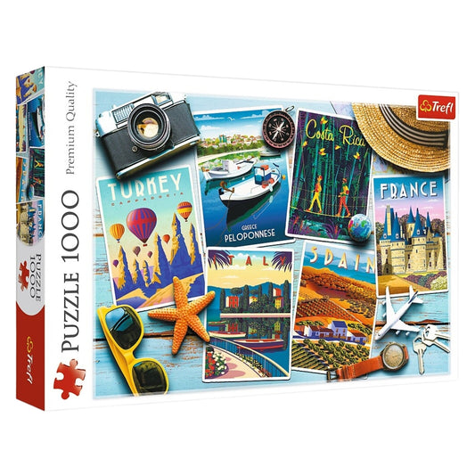 Trefl Holiday Postcards – 1000-Piece Puzzle