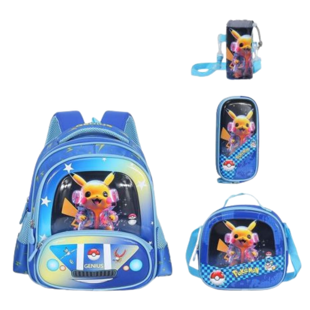 Backpack 12-inch Pikachu Set of 4