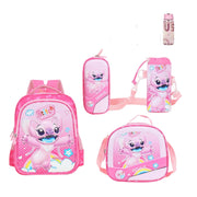 Stitch Pink Backpack Set of 5