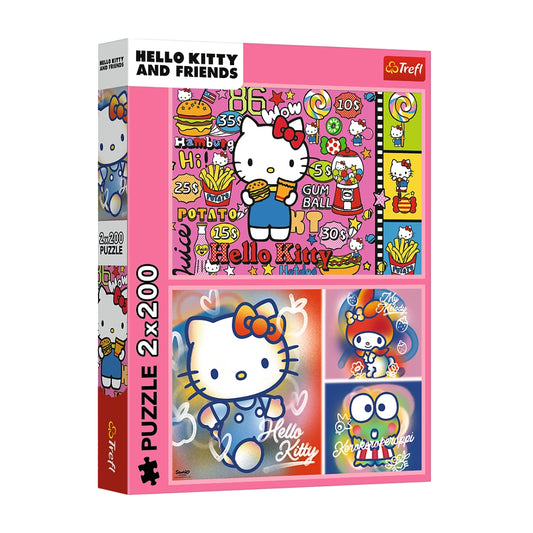 Trefl Hello Kitty and Friends 2x200-Piece Puzzle