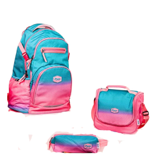 Pronto School Bag 18 Inch Set - Pink