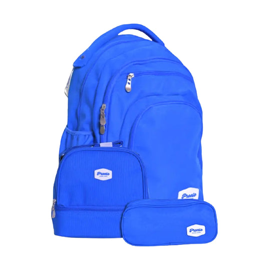 School Bag 18 Inches Blue Set of 3
