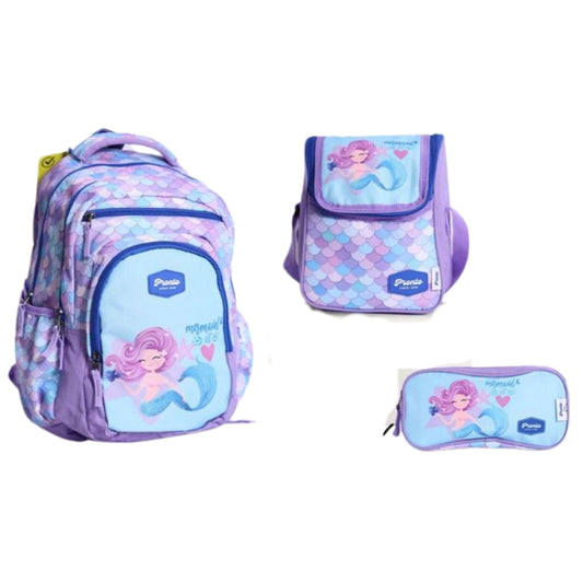 School Bag 17 Inches Mermaid Set