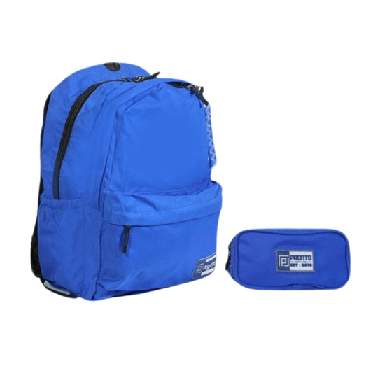 Blue School Bag with Pencil Case