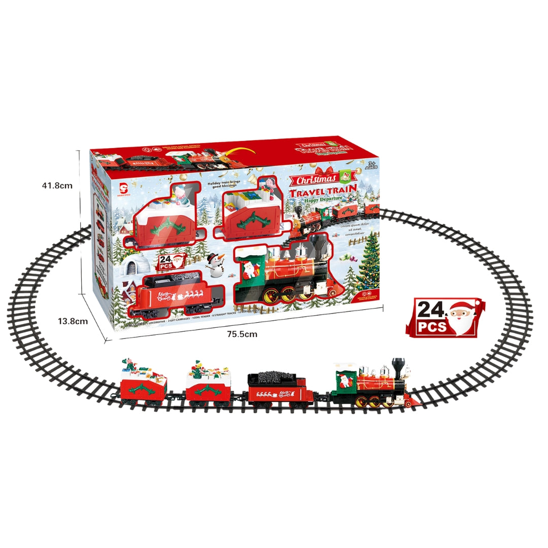 Christmas Track Train with Music and Lighting