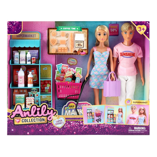Anlily Doll Supermarket Playset