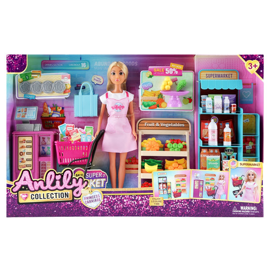 Anlily Supermarket Playset with Doll and Accessories