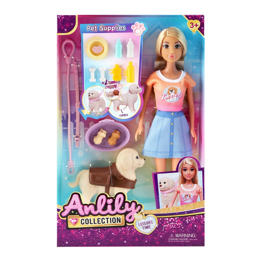 Anlily Collection Doll with Pet Dog