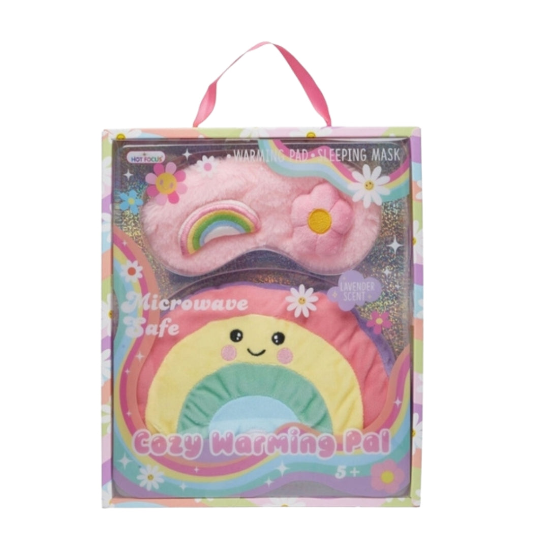 Cozy Warming Pal Rainbow with Sleeping Mask