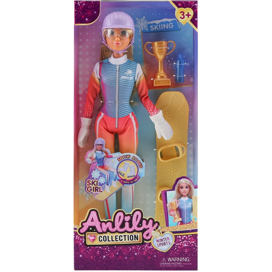 Anlily Winter Sports Ski Girl Doll
