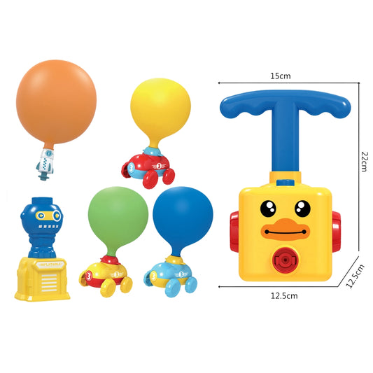 Air Pressure Powered Balloon Car Toy Set