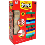 Jenga Wooden Blocks Game 90 Pieces