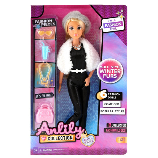 Anlily Fashion Doll with Winter Outfits