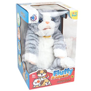 Fluffy Interactive Kitty Backpack Plush