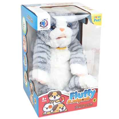 Fluffy Interactive Kitty Backpack Plush