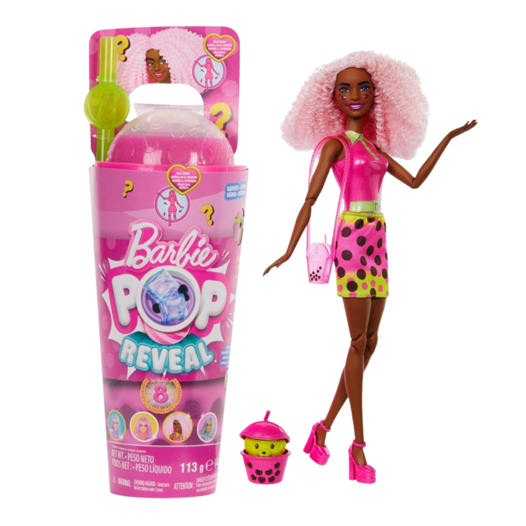 Barbie Pop Reveal Bubble Tea Red Fruits Doll