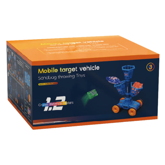 Electric Mobile Target Vehicle Sandbag Throwing Toy Set