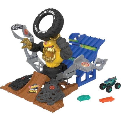 Hot Wheels Mega-Wrex vs. Crushzilla Takedown Set