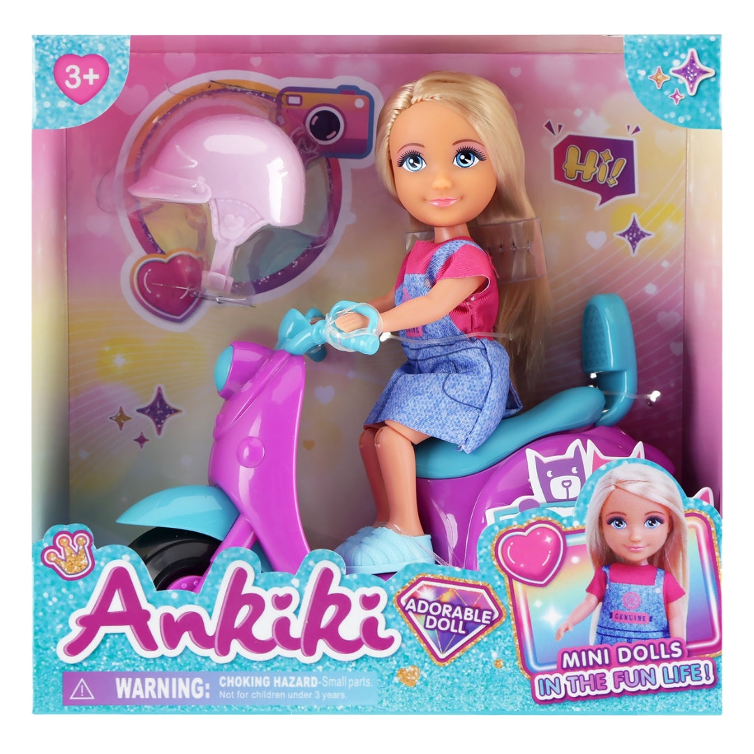 Ankiki Adorable Doll with Mini Scooter