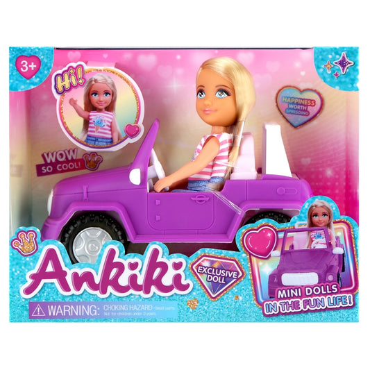 Ankiki Cute Doll with Pink Car
