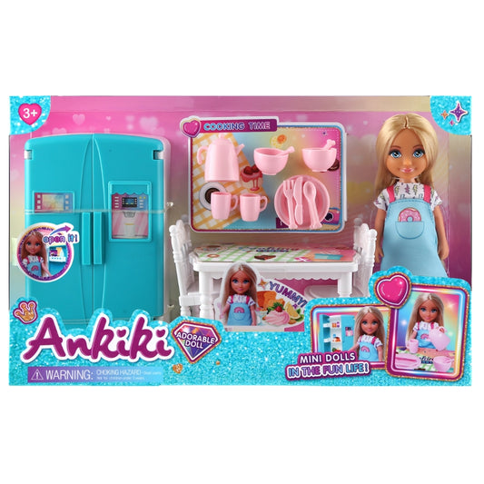Ankiky Mini Doll & Kitchen Playset