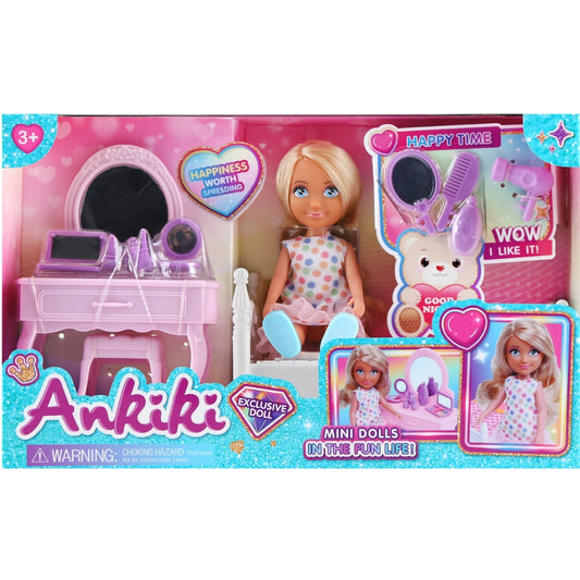 Ankiki Mini Doll and Vanity Playset