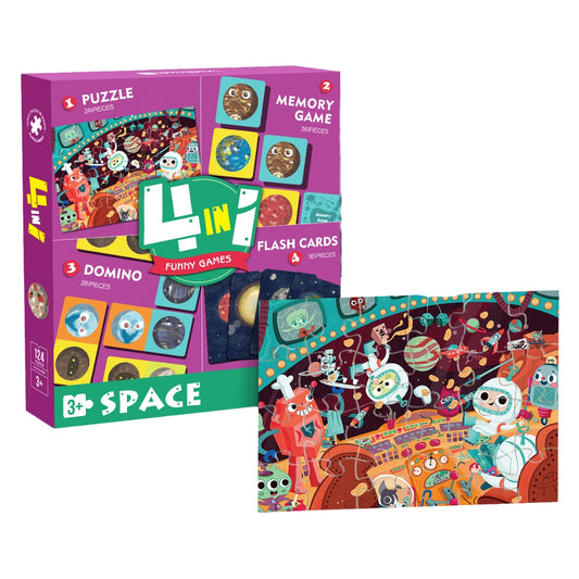 4-in-1 Space Funny Games Set