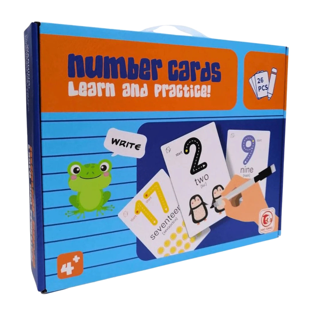Number Tracing Cards with Erasable Pen