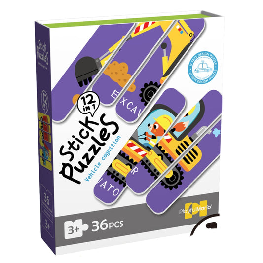 Vehicle Stick Puzzle Set