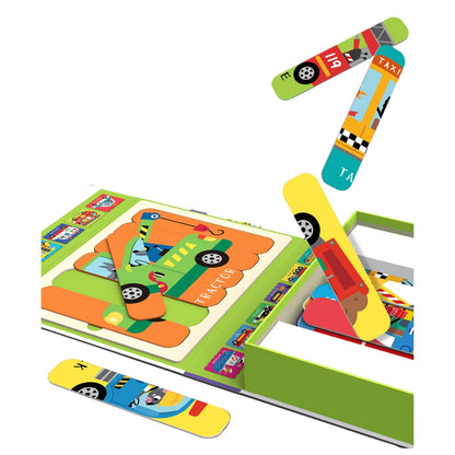 Vehicle Stick Puzzle Set