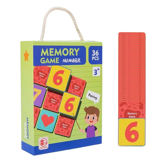Number Memory Game 36 Cards
