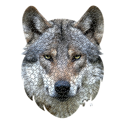 Wolf Animal Shaped Jigsaw Puzzle