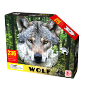 Wolf Animal Shaped Jigsaw Puzzle