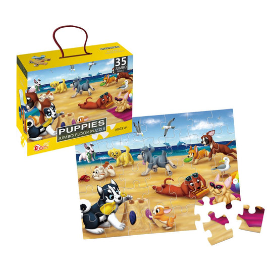 Puppies Jumbo Floor Puzzle 35 Pieces